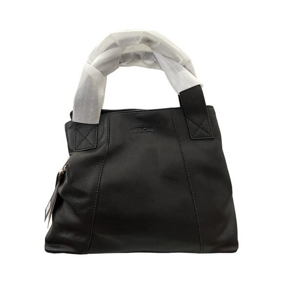 American Leather Handbags - American Leather Co. Ada Triple Entry Leather Satchel in Black NWT